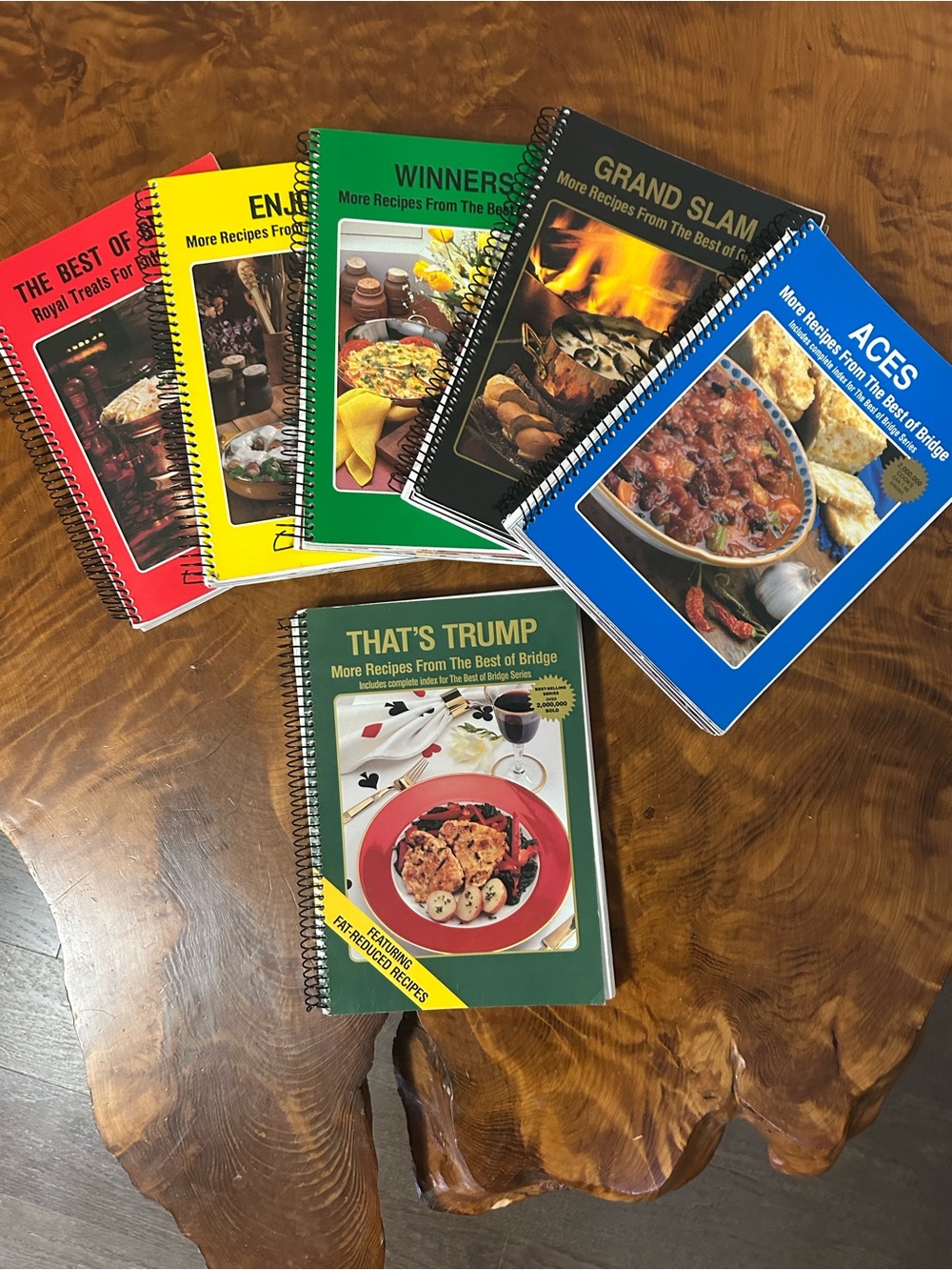 Vintage Lot of 6 Classic "Best of Bridge" Cookbooks - Excellent Condition